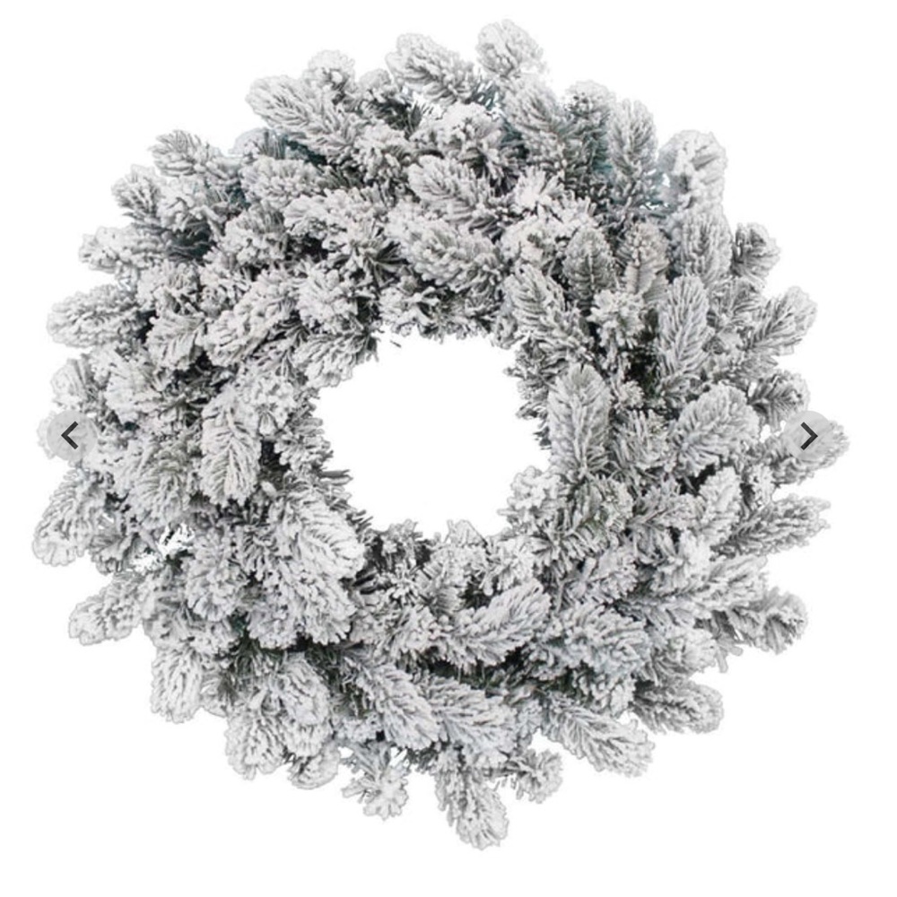King of Christmas 24” Prince flocked wreath